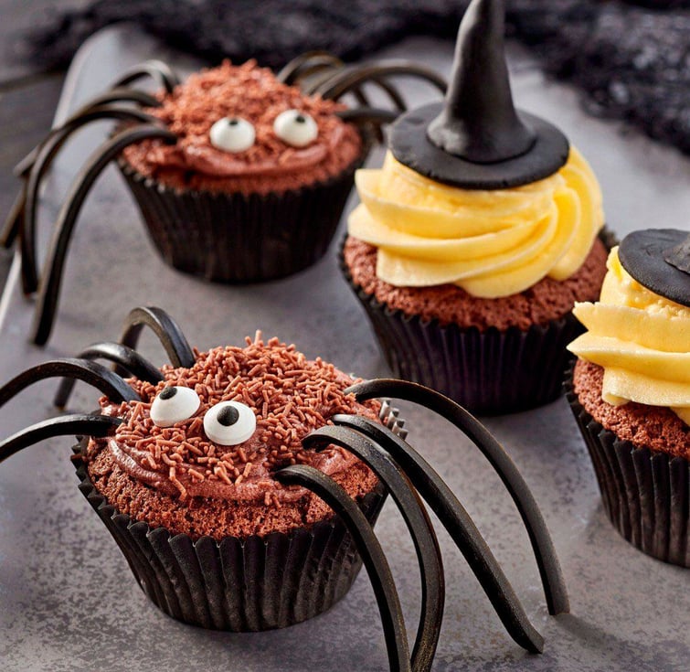 Chocolate Halloween Cupcakes